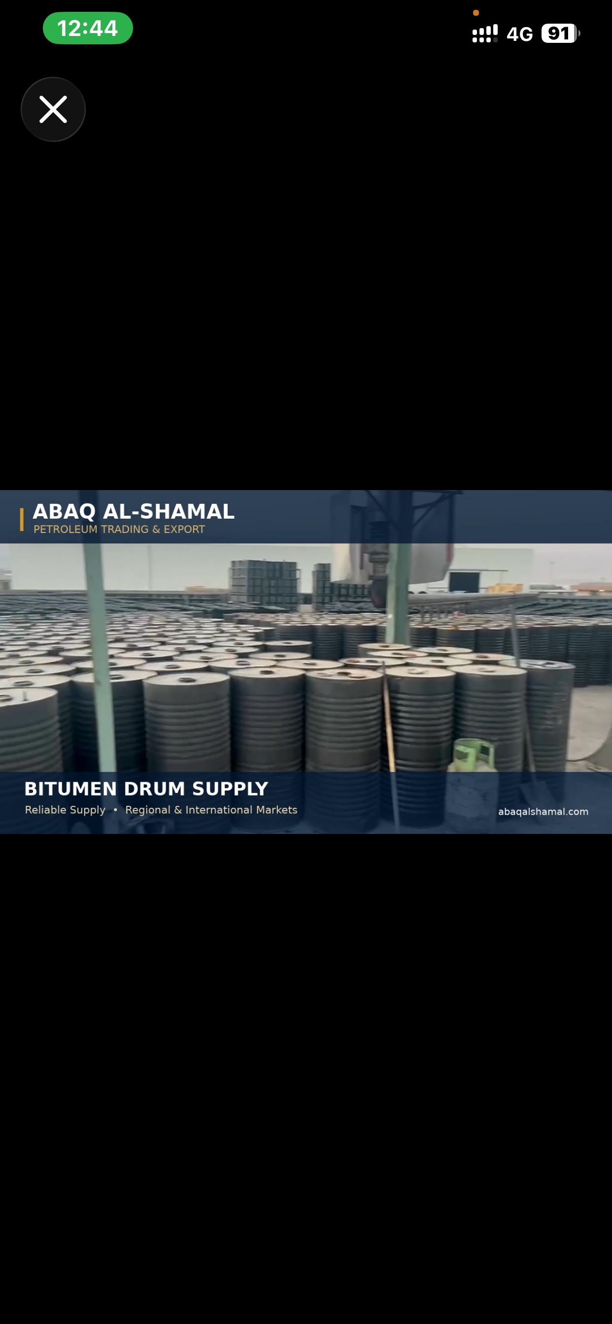 Bitumen supply and packaging